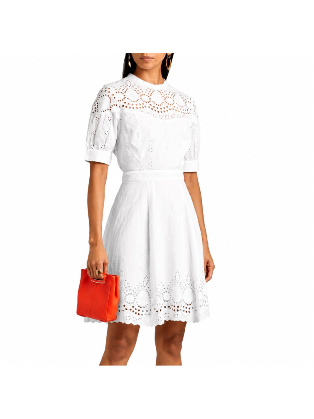 WALTER BAKER Nicolette A-Line Dress Broderie Anglaise Sz 12 Bridal Cottagecore